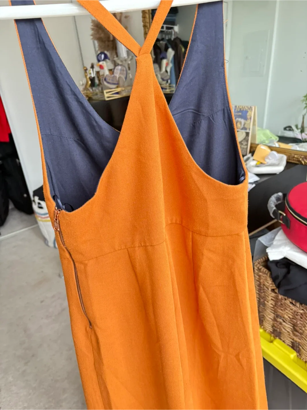 Zara Trafaluc Orange Jumpsuit - Size S image indicator(4)