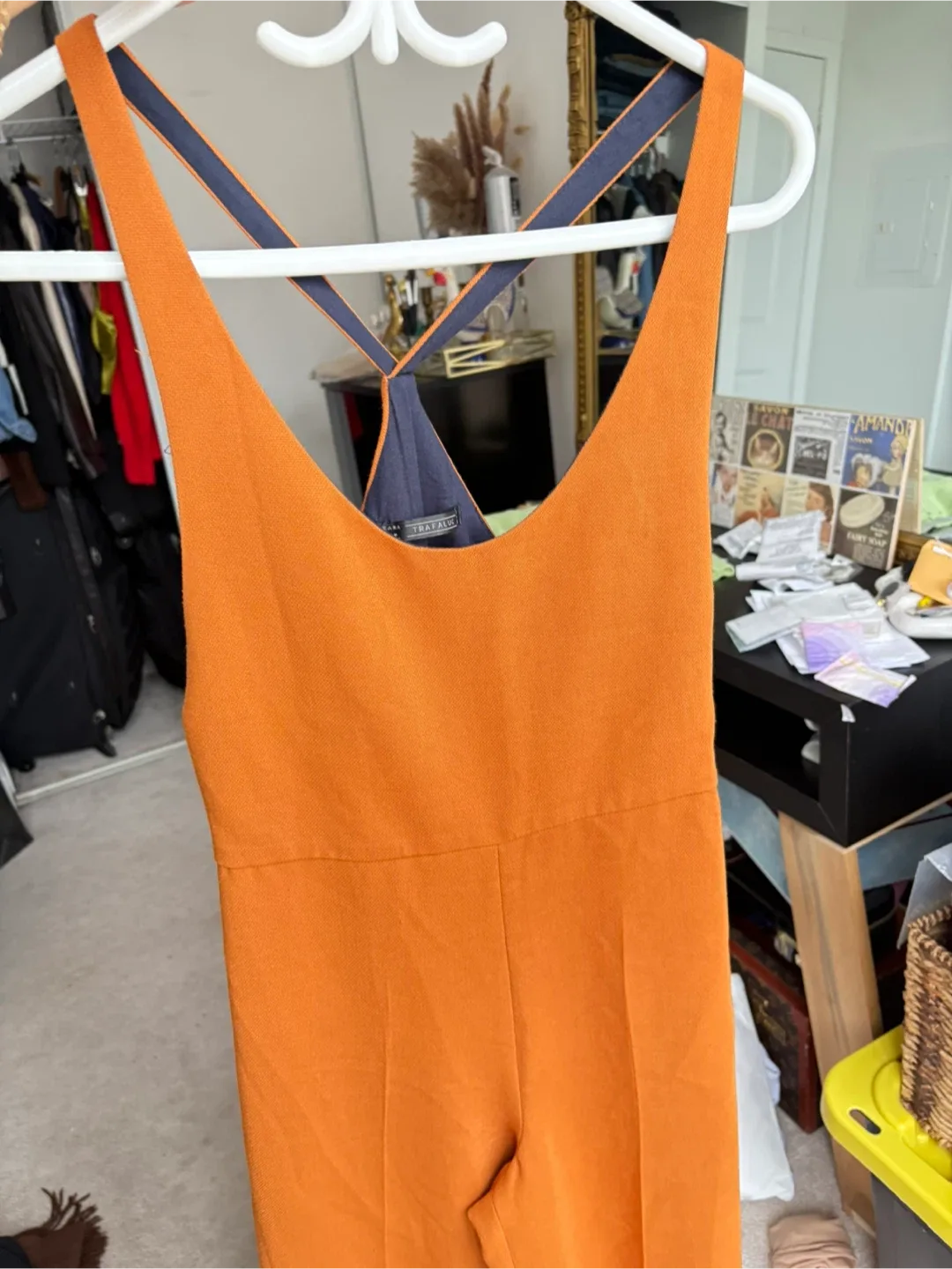 Zara Trafaluc Orange Jumpsuit - Size S