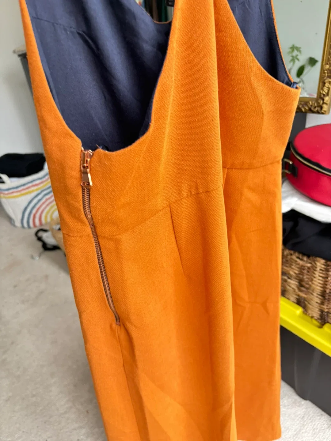 Zara Trafaluc Orange Jumpsuit - Size S image indicator(3)