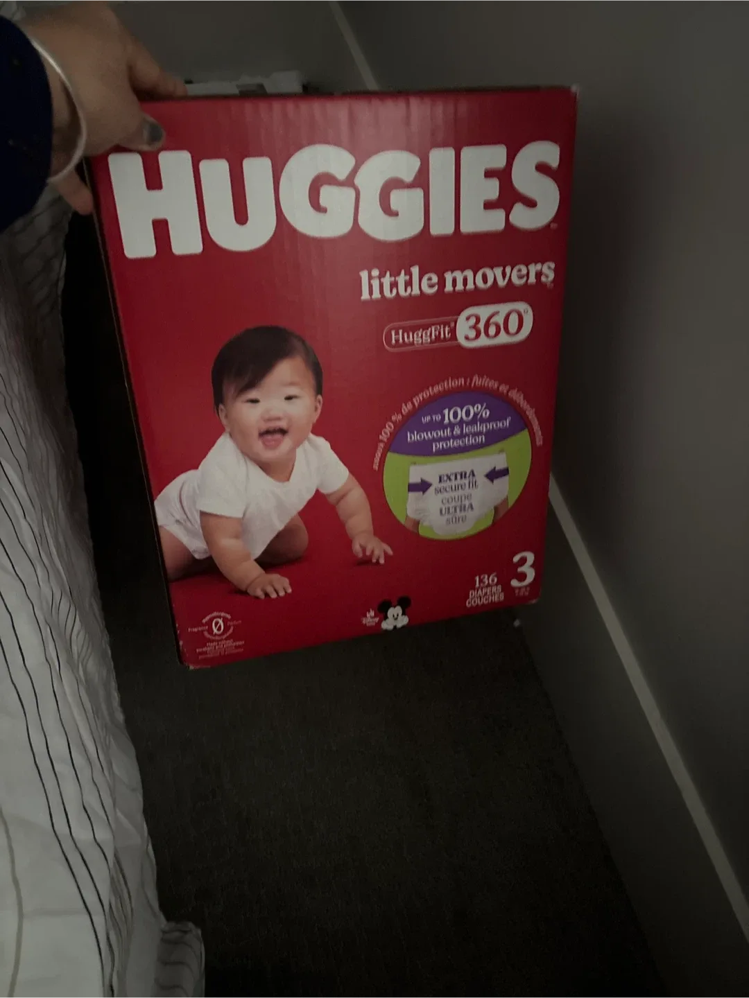 Huggies Little Movers Diapers, Size 3 (136 count)