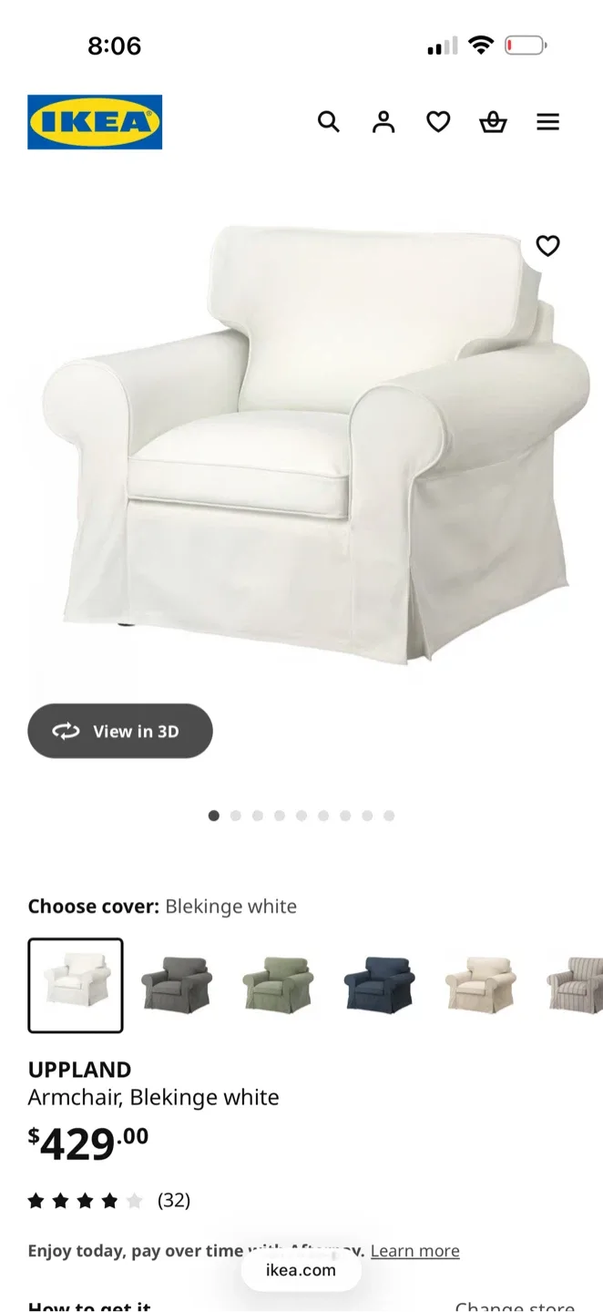 IKEA UPLAND Loveseat & Armchair Set image indicator(5)