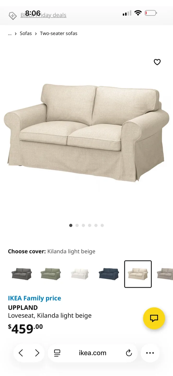 IKEA UPLAND Loveseat & Armchair Set image indicator(4)