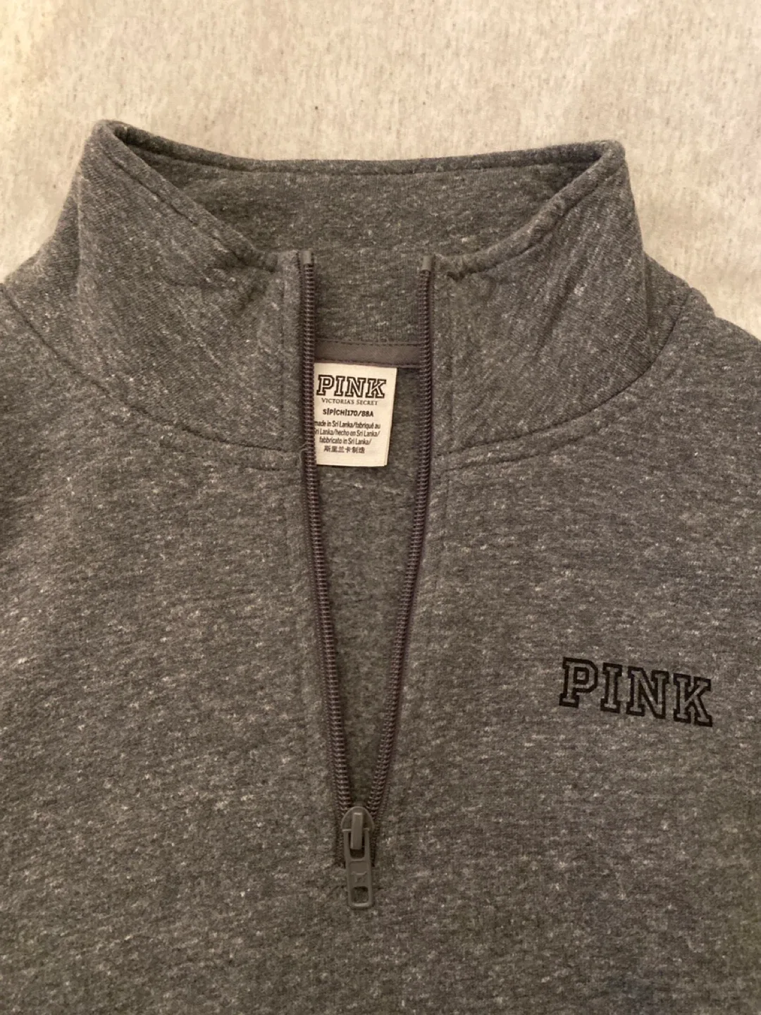 PINK Quarter Zip Pullover - Size S image indicator(2)