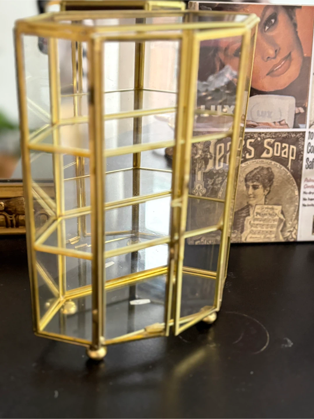 Gold & Glass Display Cabinet - photo 5