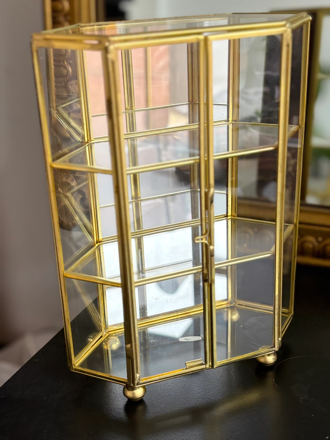 Gold & Glass Display Cabinet - photo 2