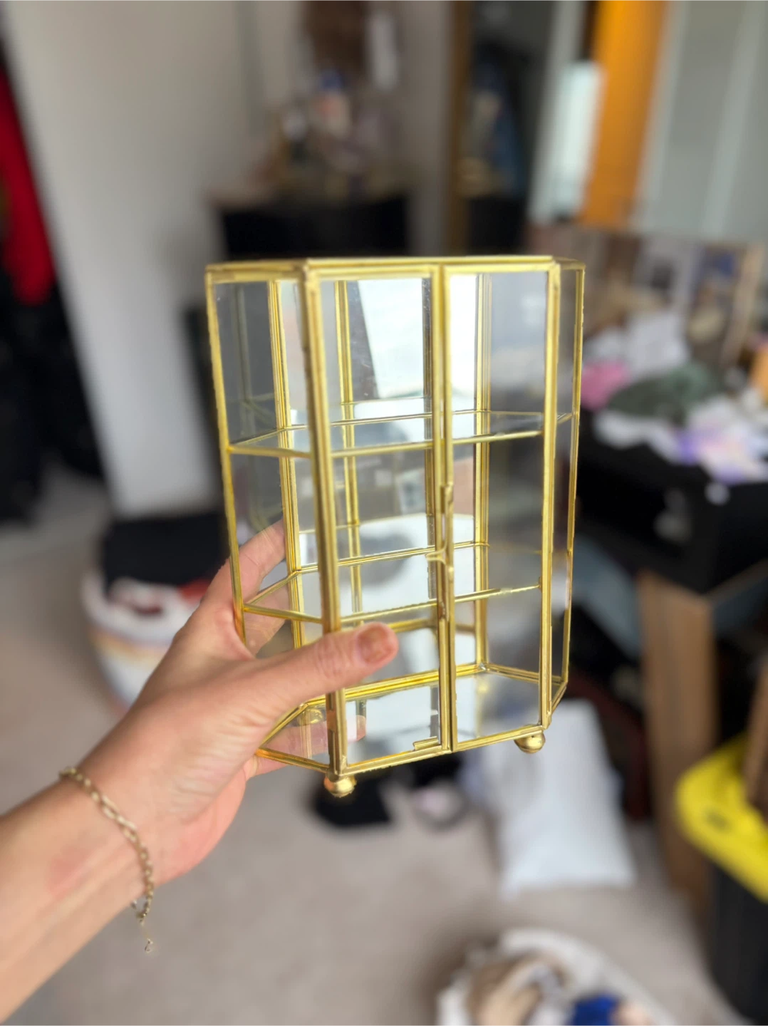 Gold & Glass Display Cabinet - photo 3
