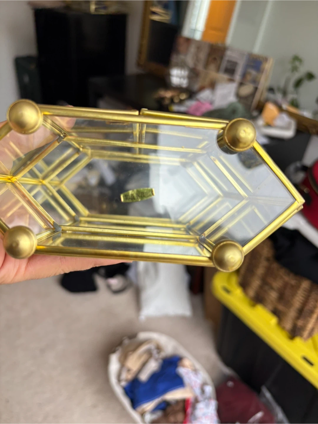 Gold & Glass Display Cabinet - photo 4