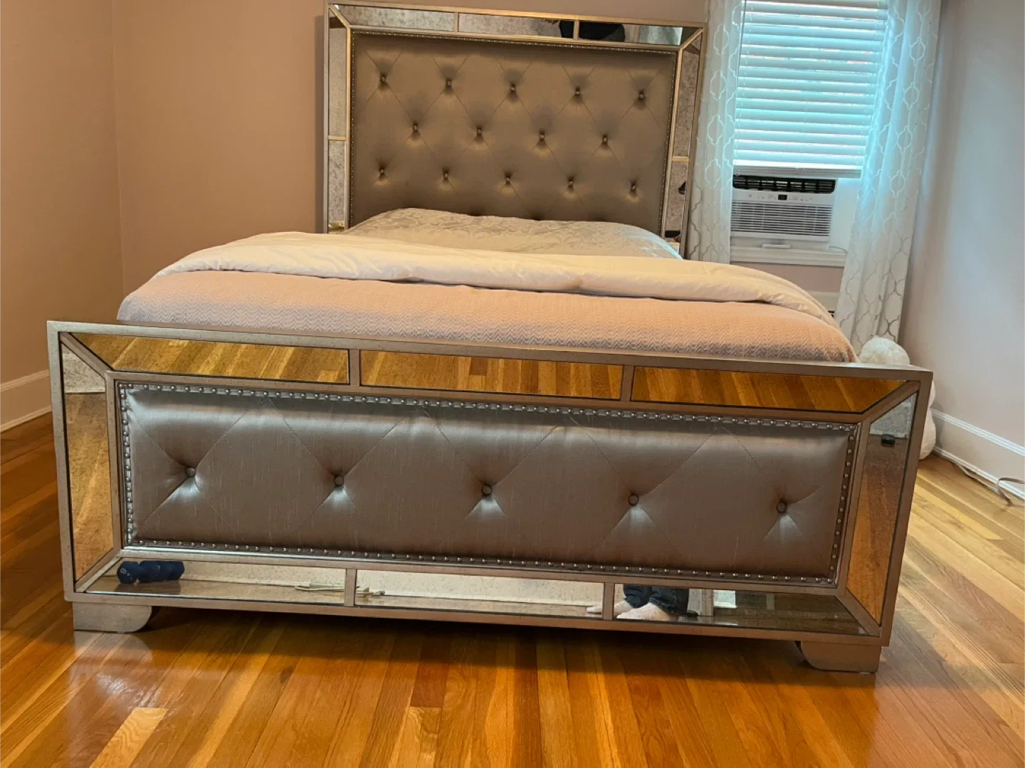 Mirrored Queen Bed Frame