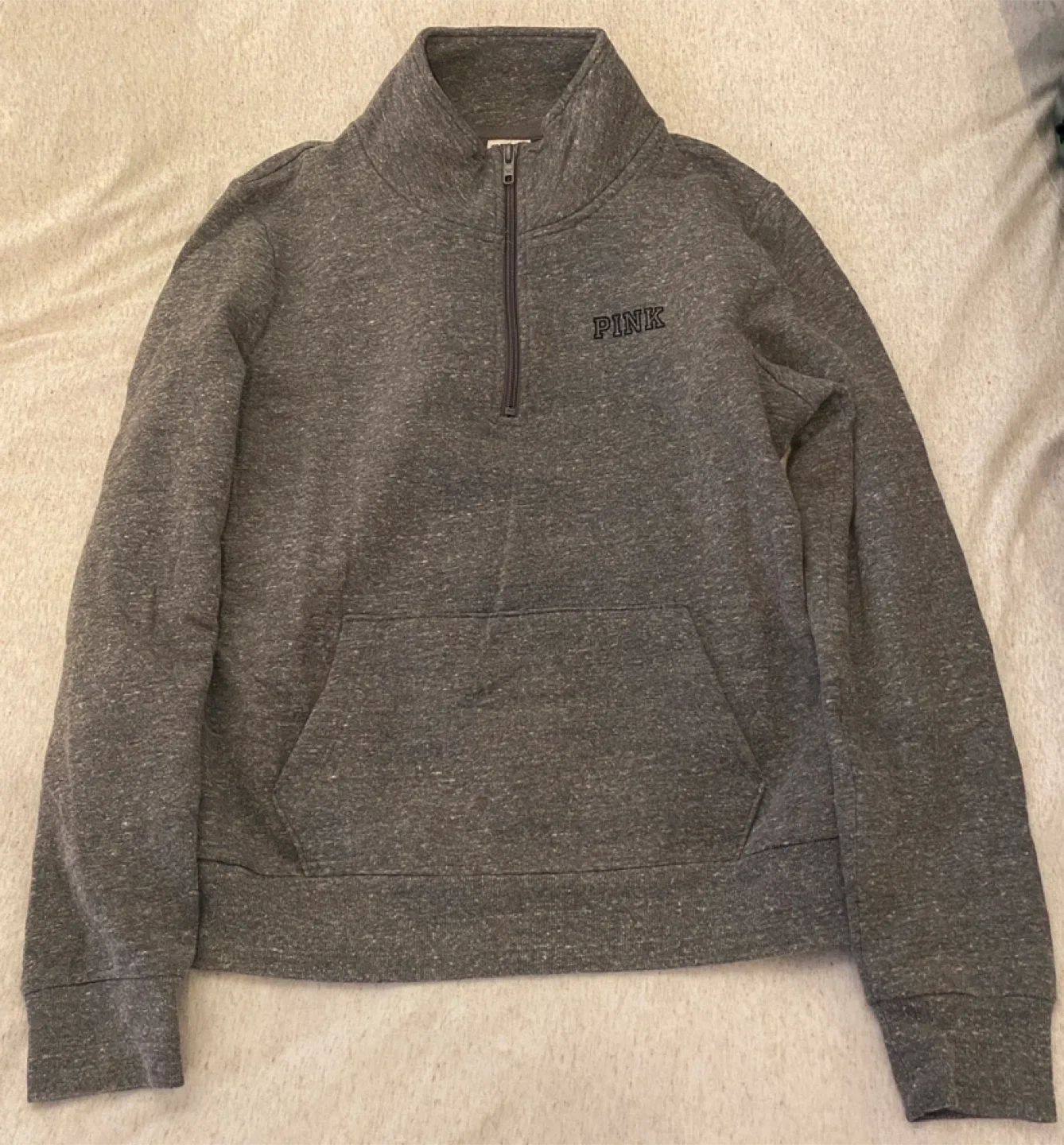 PINK Quarter Zip Pullover - Size S