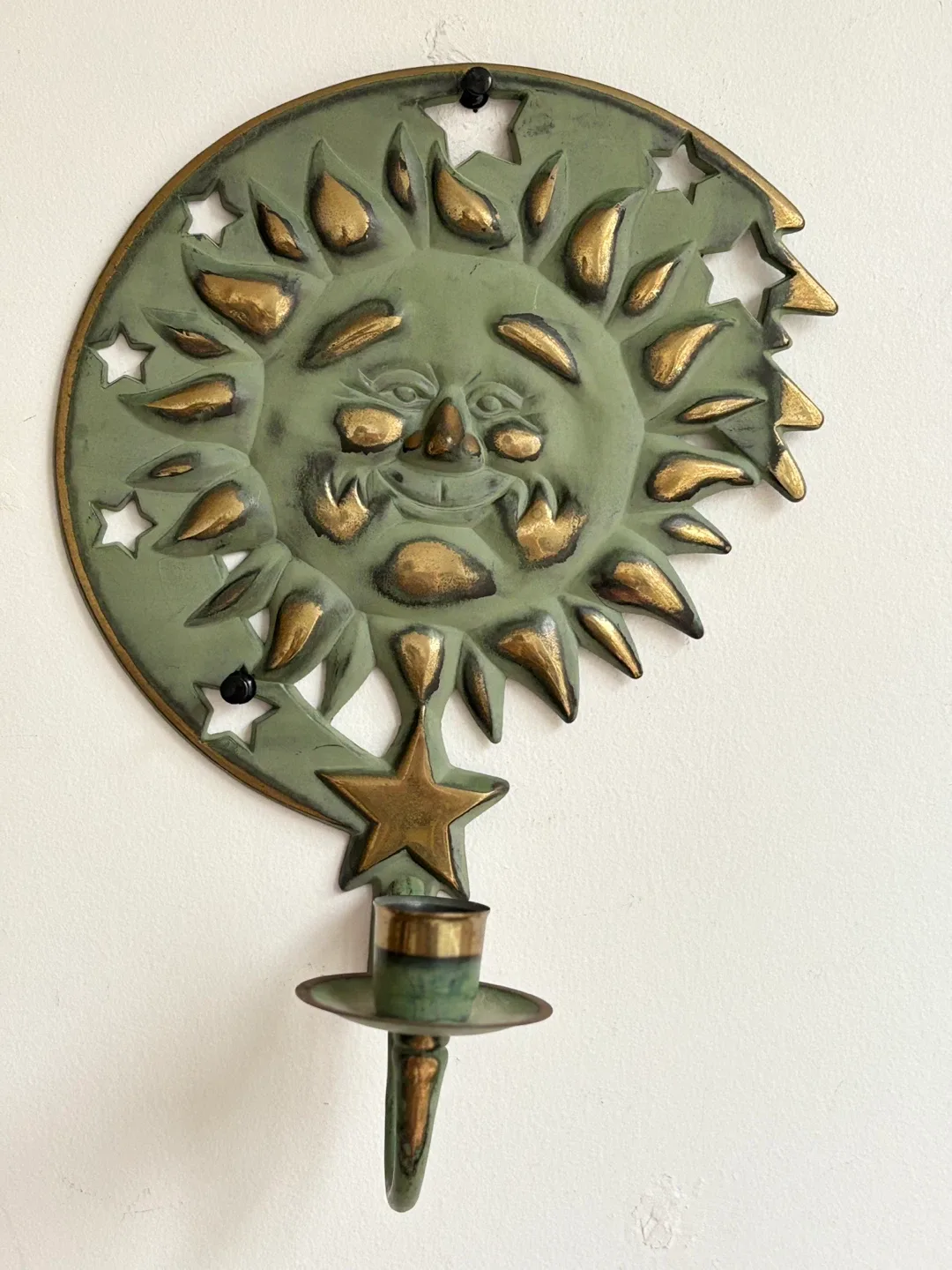 PartyLite Vintage Sun Candle Sconce