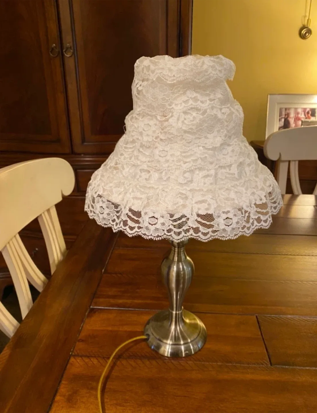 Lace Shade Table Lamp