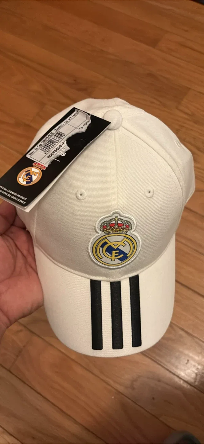 New Adidas Real Madrid White Cap