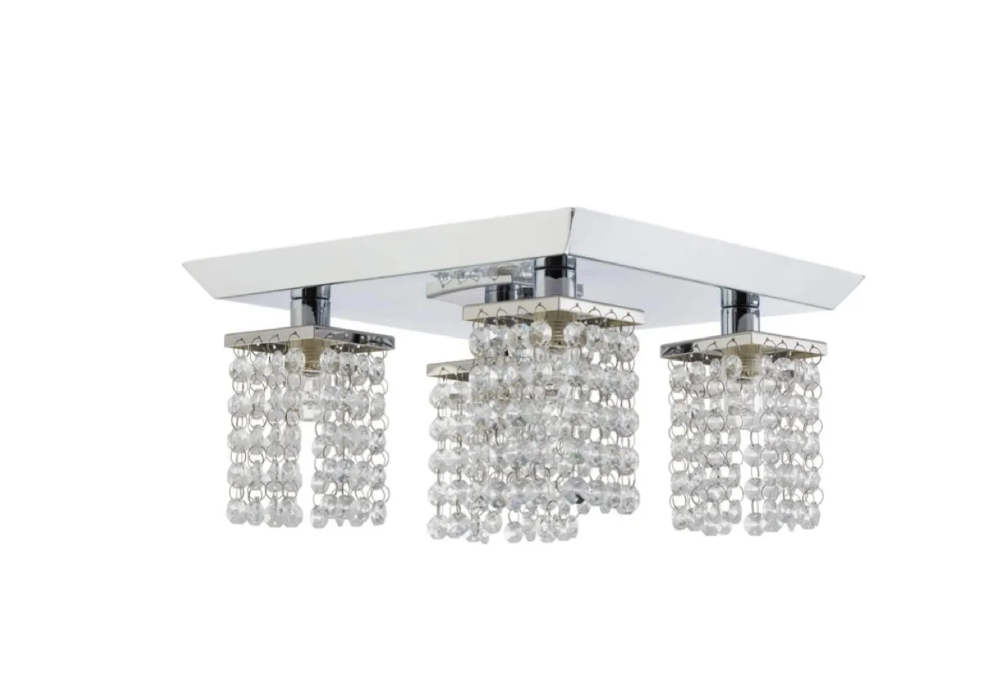 Brand New NOMA Cora 4-Light Crystal Shade Canopy Light Fixture