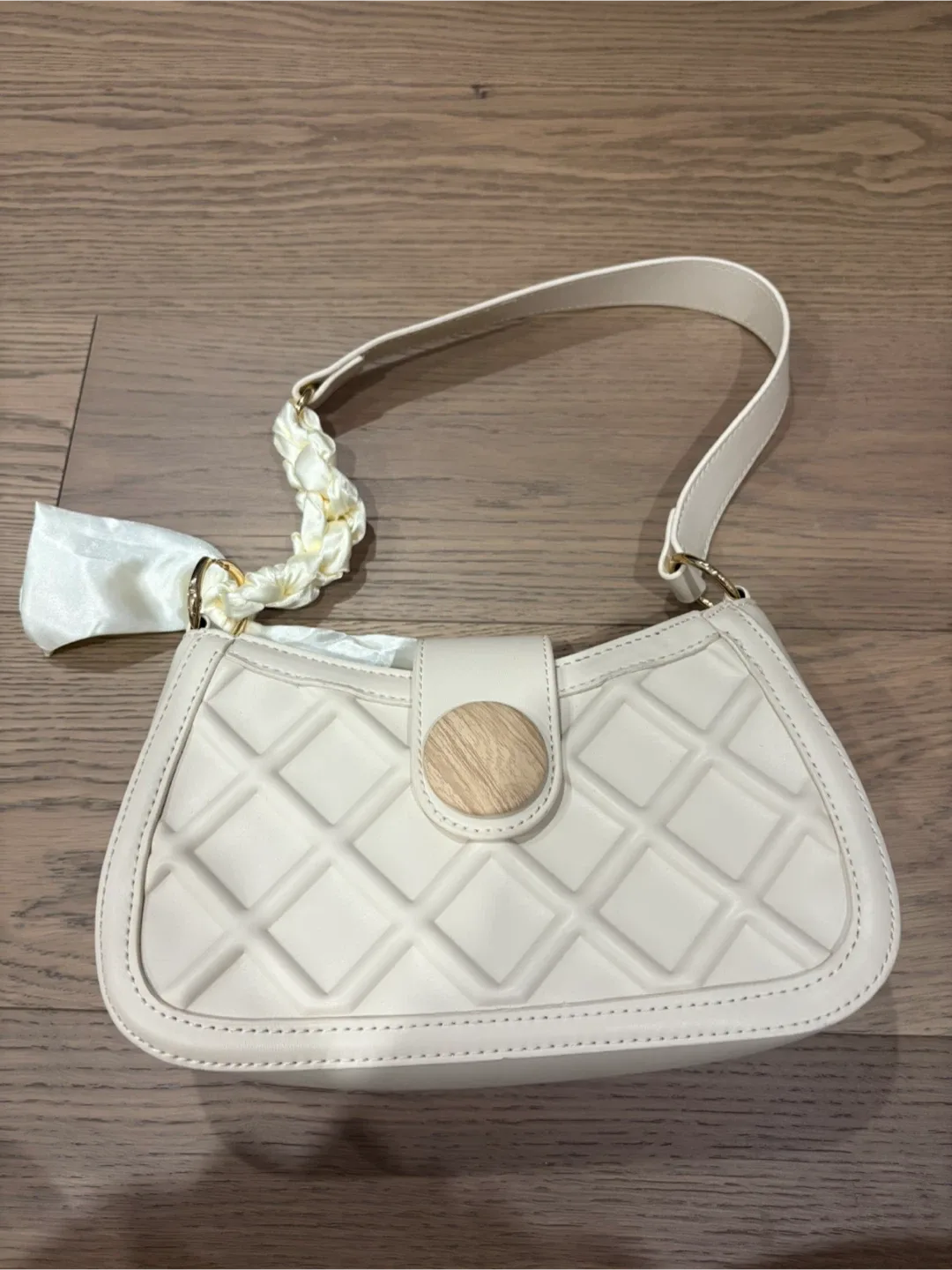 White mini handbag
