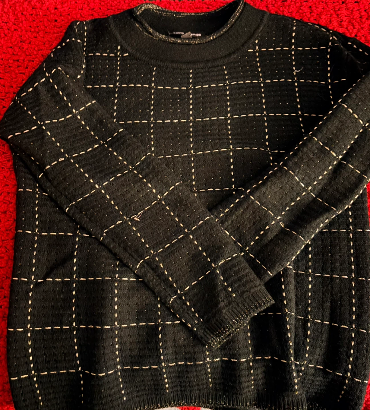 Cable & Gauge Black Sweater - Size M