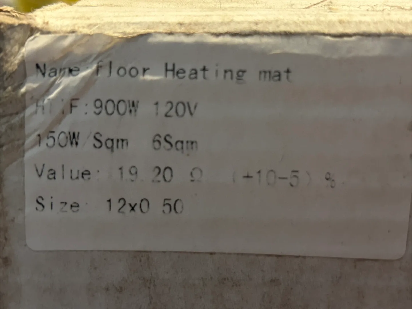 Minco Floor Heating Mats set with Thermostat image indicator(9)