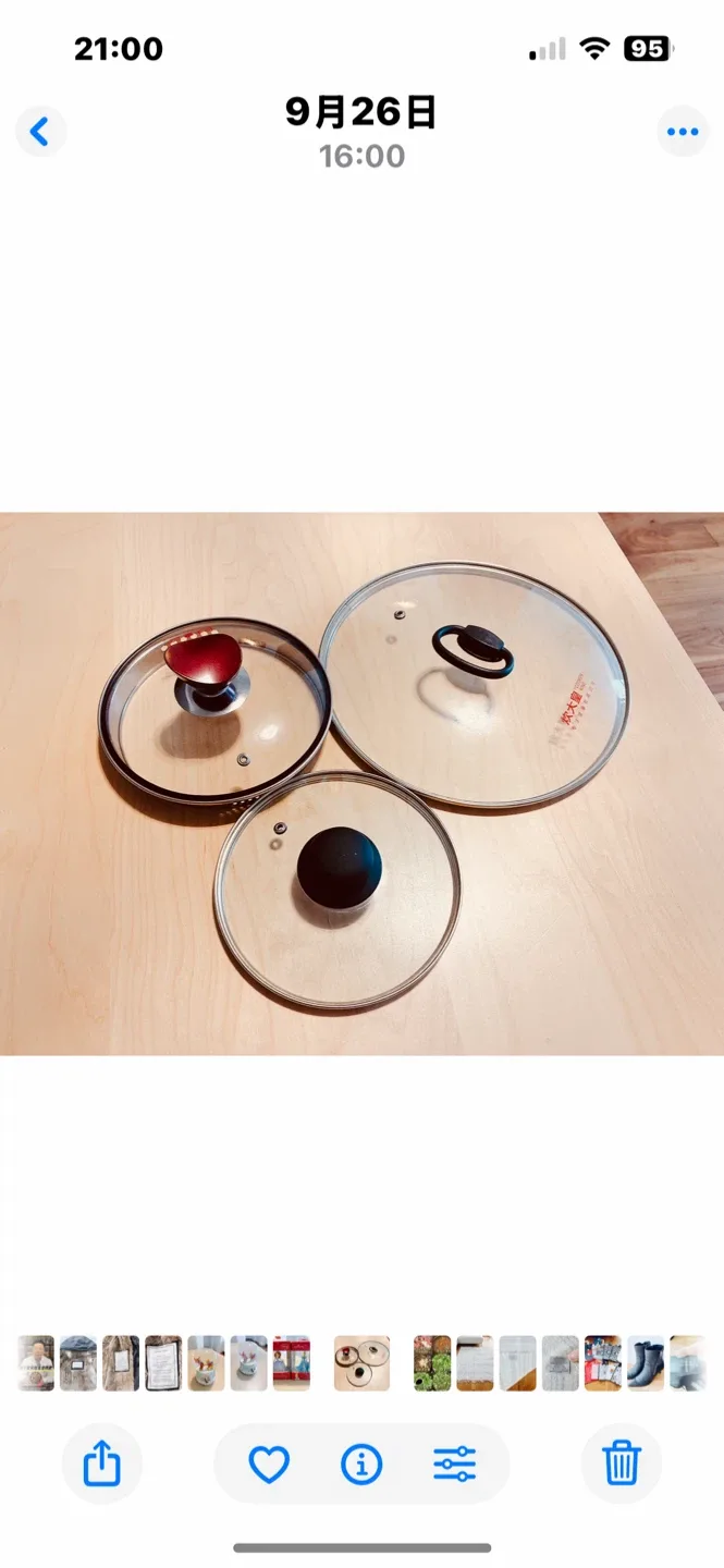 Pot Lids - Diameters of 18 cm and 28cm