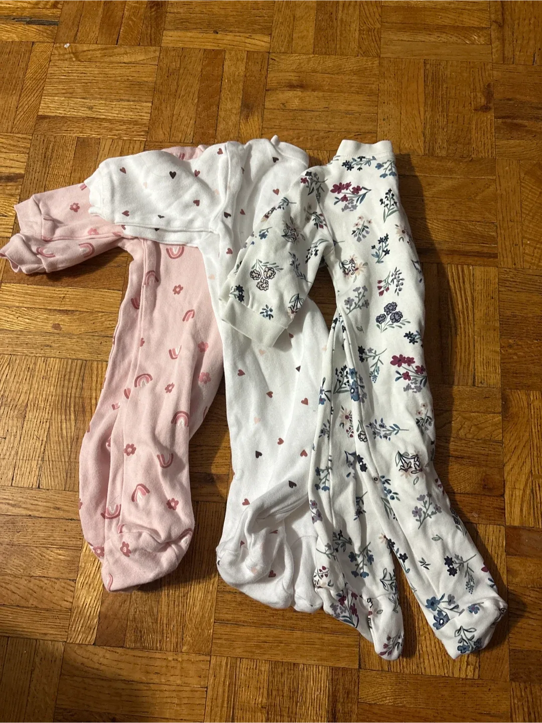 Baby Footed Pajamas (3) (0-3 months)