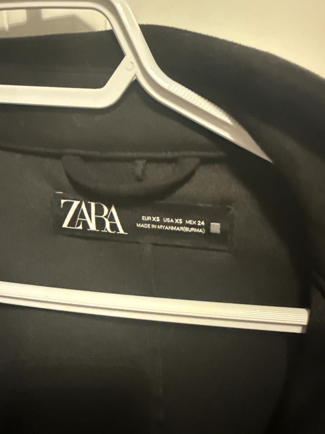 Zara Black Fringed Jacket - Size XS image indicator(3)