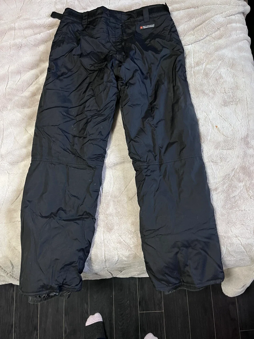 Adult Ladies Misty Mountain Black Snow Pants Size M/L