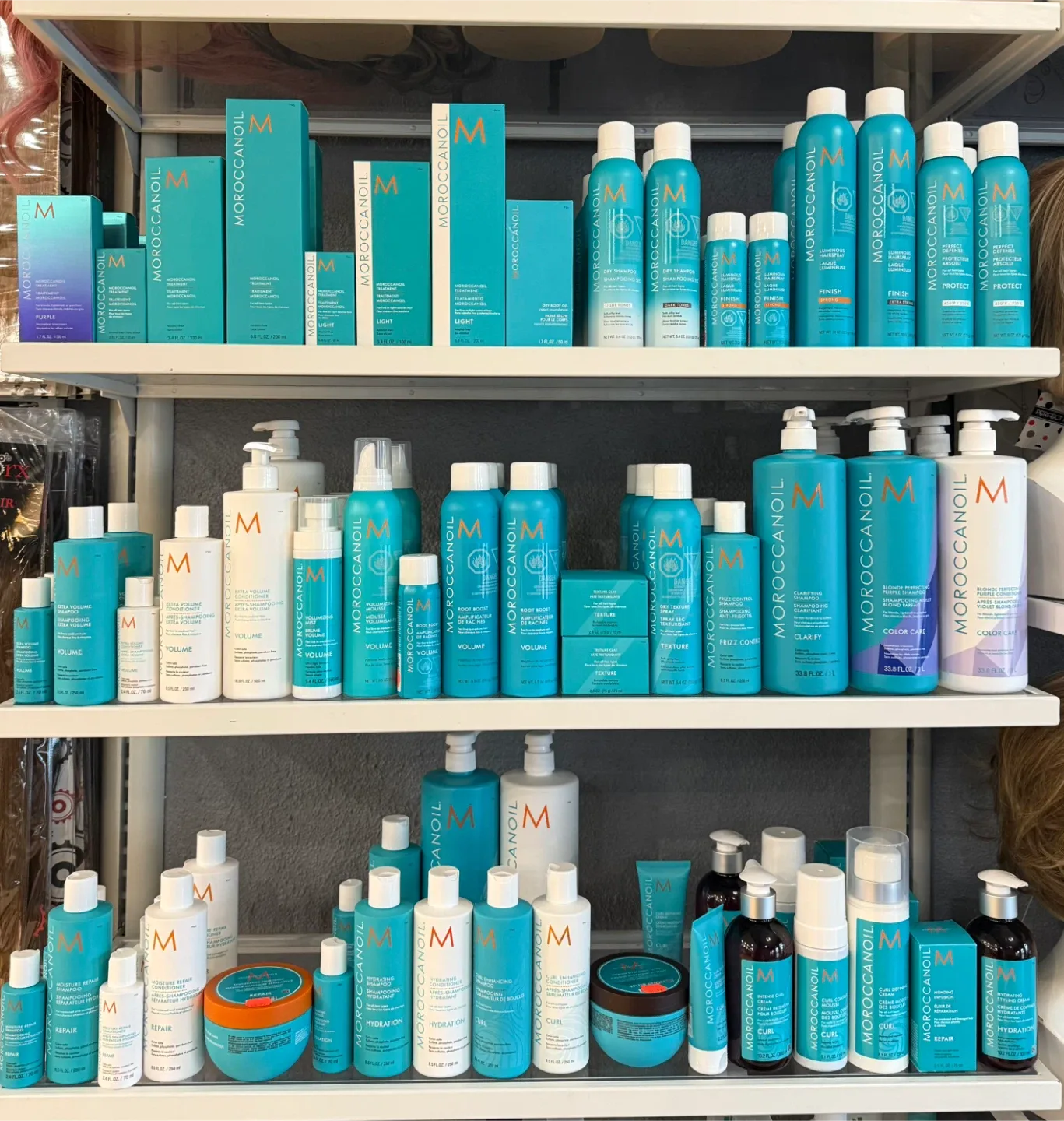 Hair Products: Nioxin, Olaplex, Biolage, DesignMe, Moroccanoil