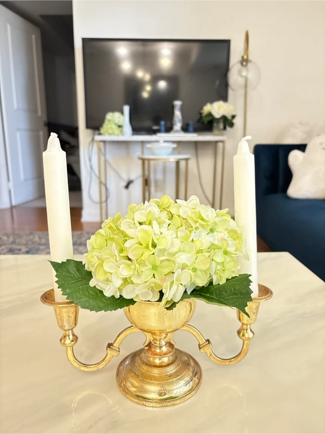 Gold Coloured Candlestick Holder image indicator(5)