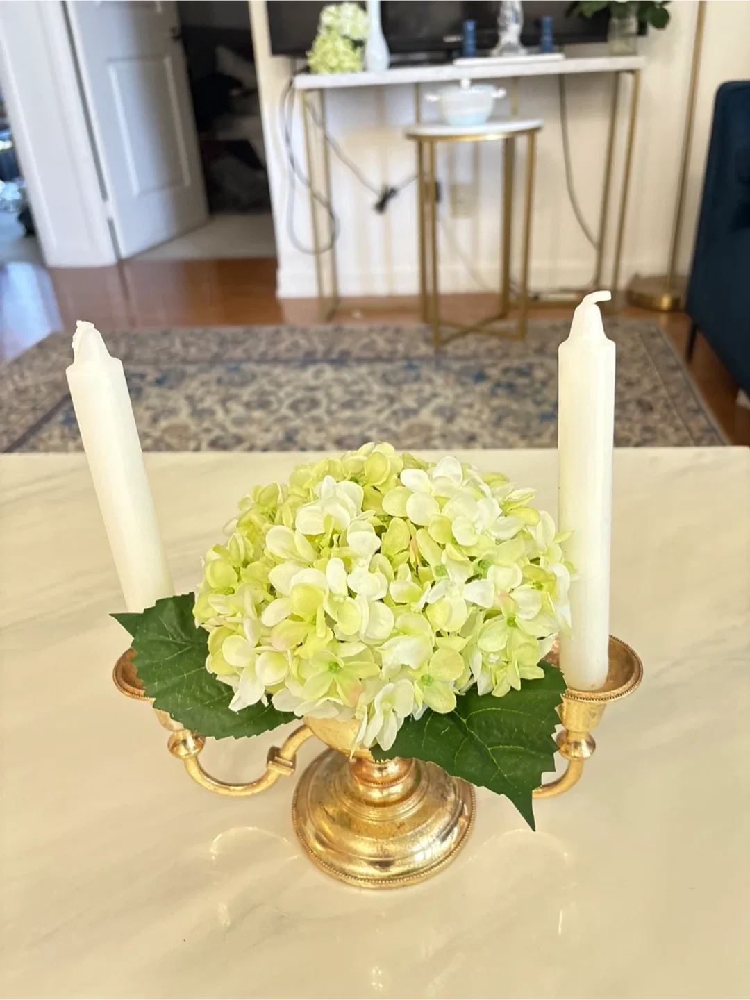 Gold Coloured Candlestick Holder image indicator(2)