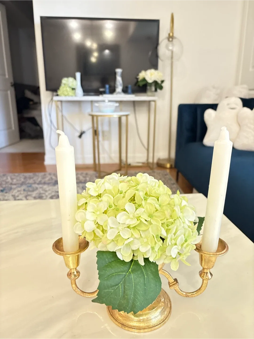 Gold Coloured Candlestick Holder image indicator(7)