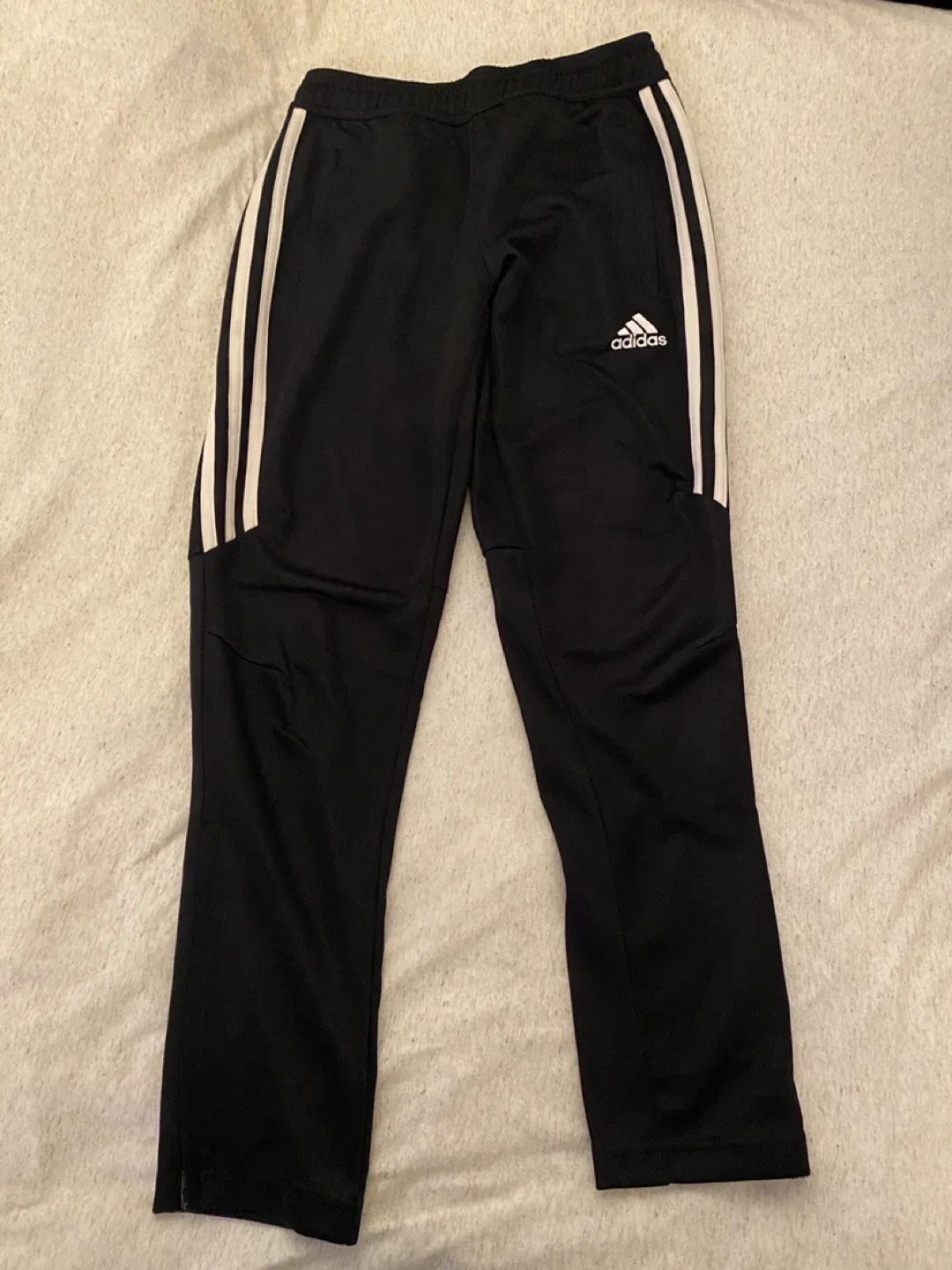 Adidas Black Track Pants - Size S (9-10Y)
