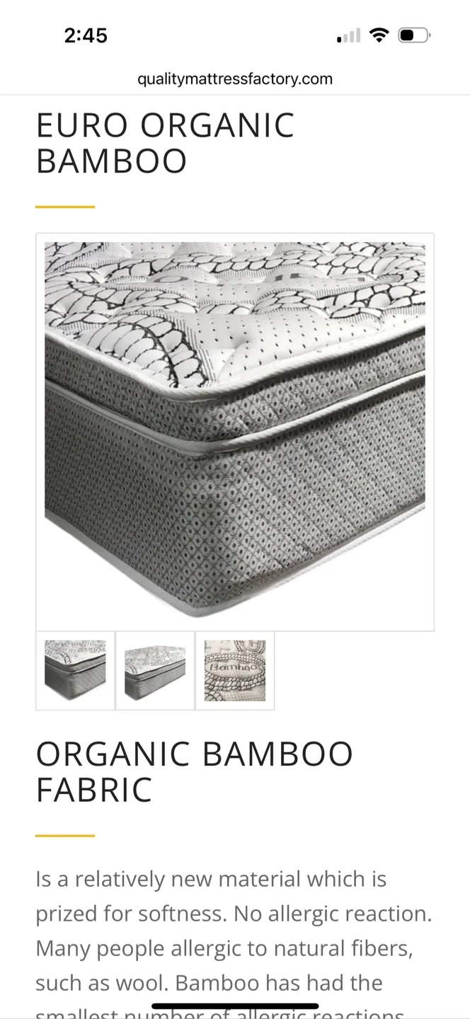 King Bamboo Mattress 10 inch