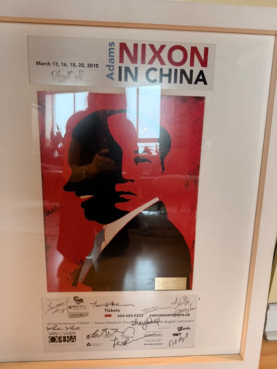 Adams Nixon in China Opera Poster - Signed