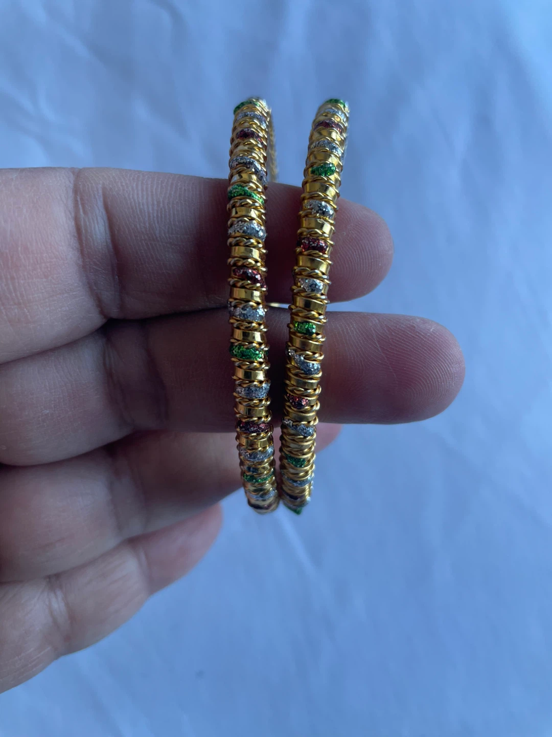Gold Bangle Set - photo 3