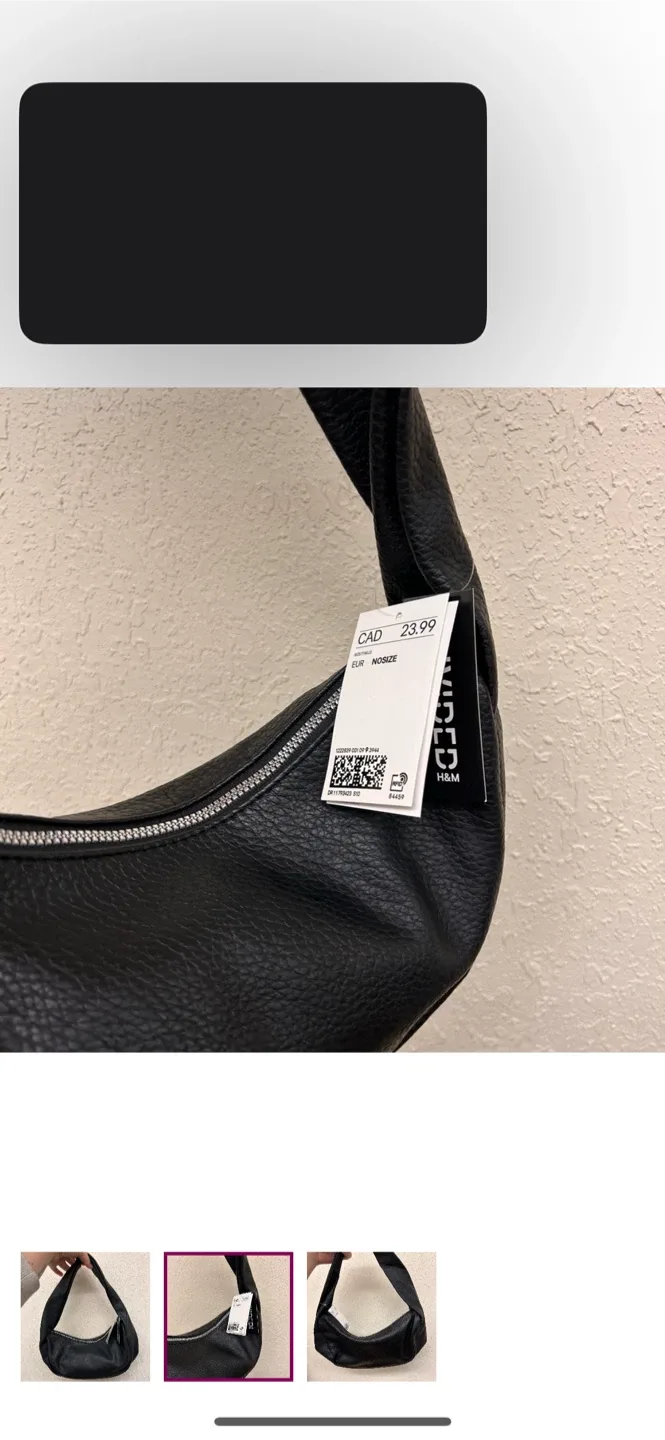H&M Divided Black Shoulder Bag image indicator(2)