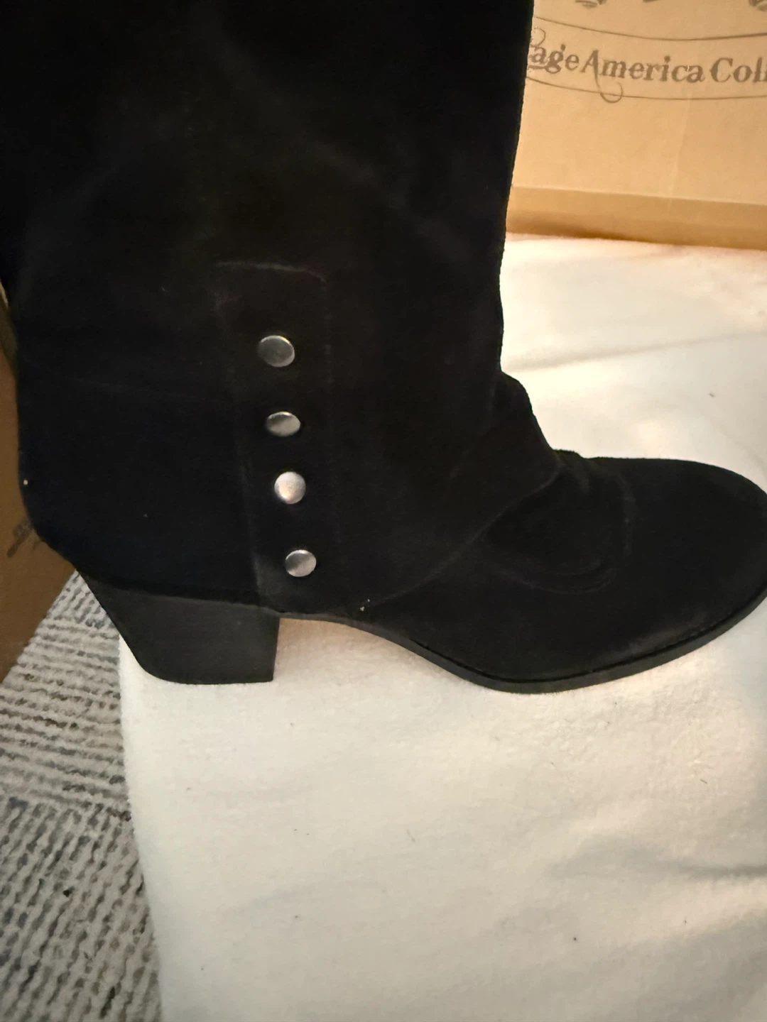 Nine West Black Suede Boots - photo 2