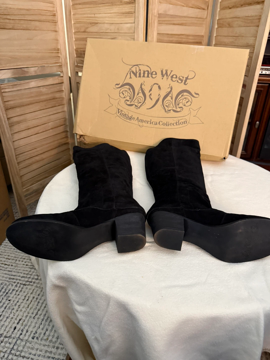 Nine West Black Suede Boots - photo 4
