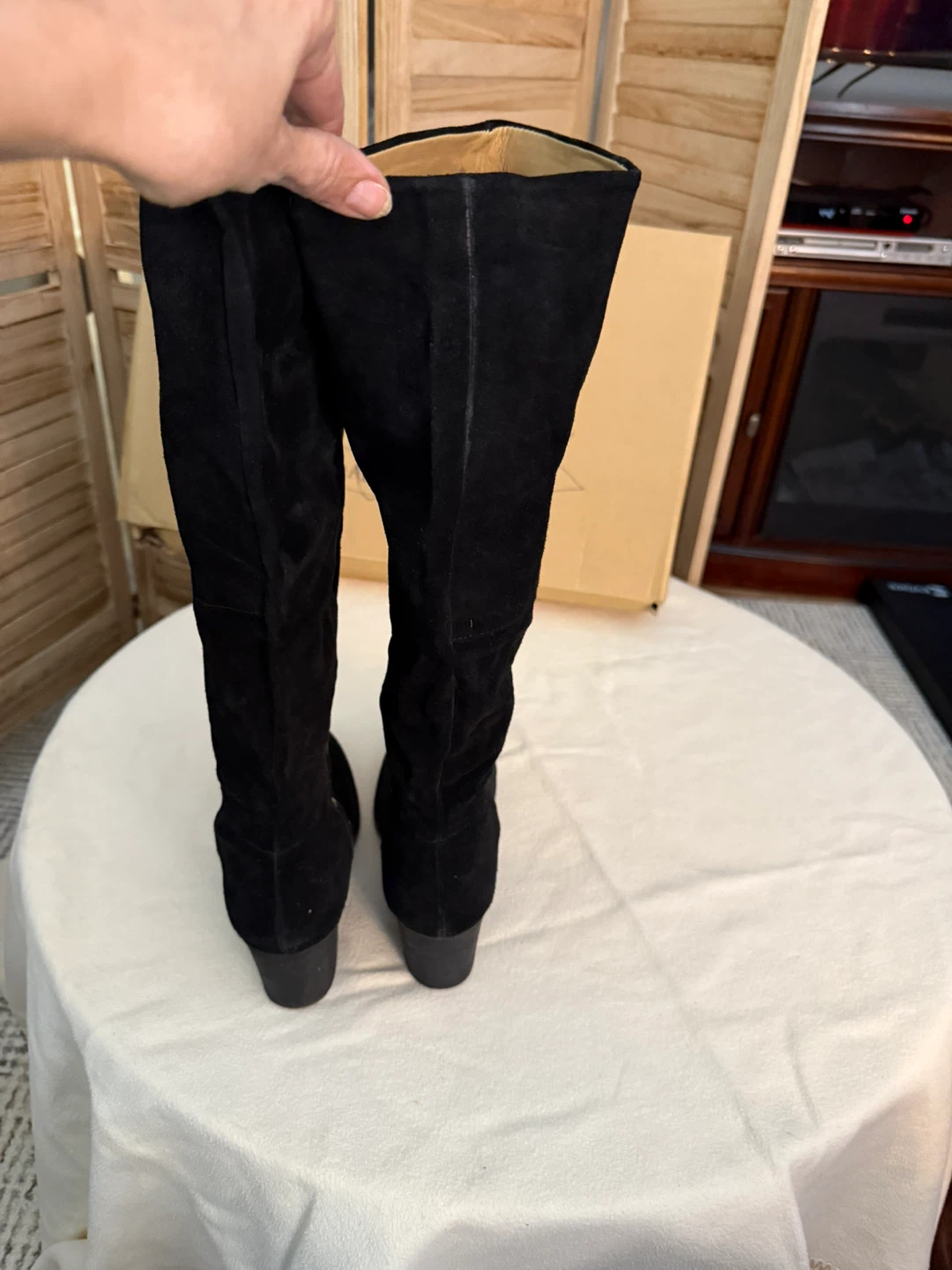 Nine West Black Suede Boots - photo 3