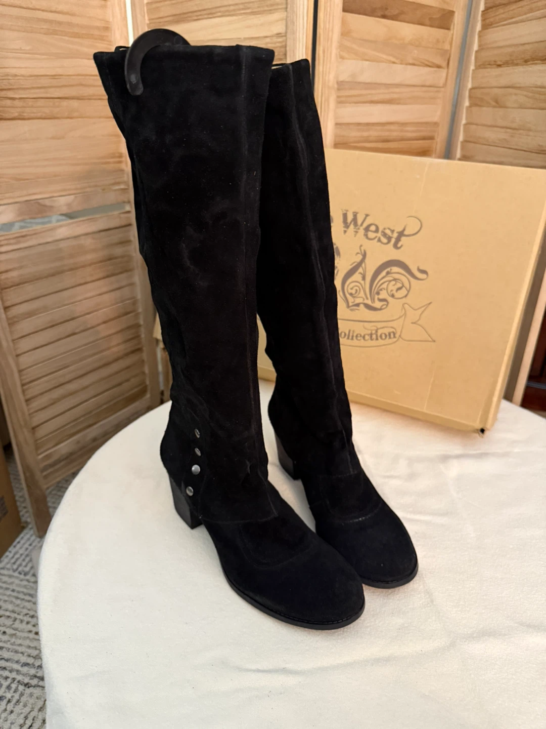 Nine West Black Suede Boots - photo 5