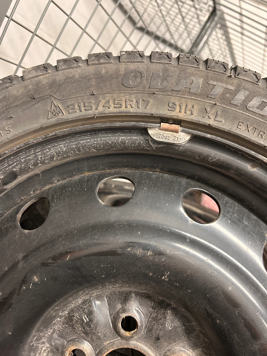 Used Winter Tires 215/45R17 - photo 3