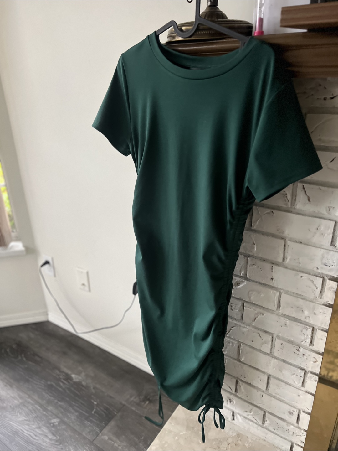 Green Ruched Bodycon Dress - photo 3