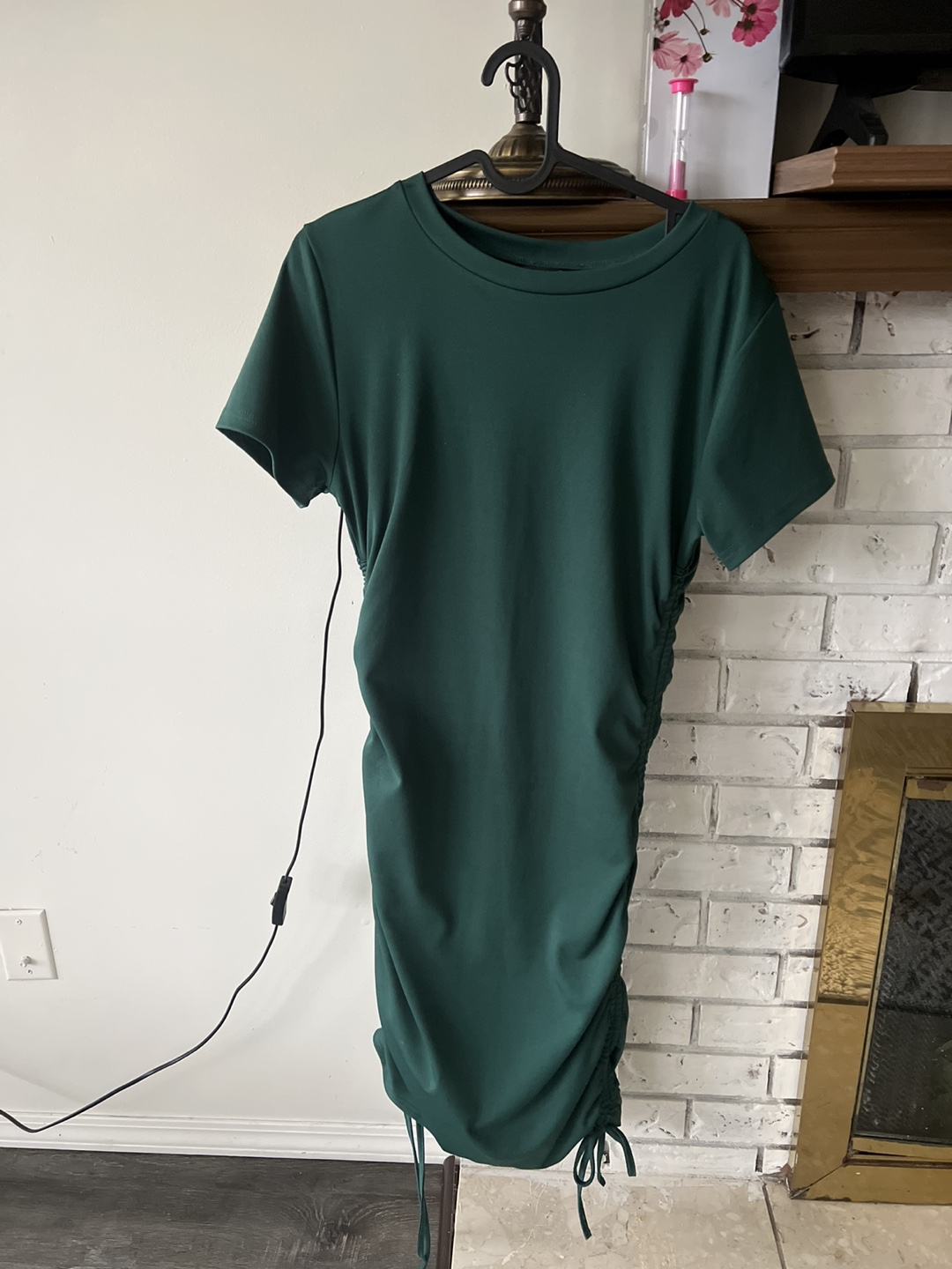 Green Ruched Bodycon Dress - photo 2