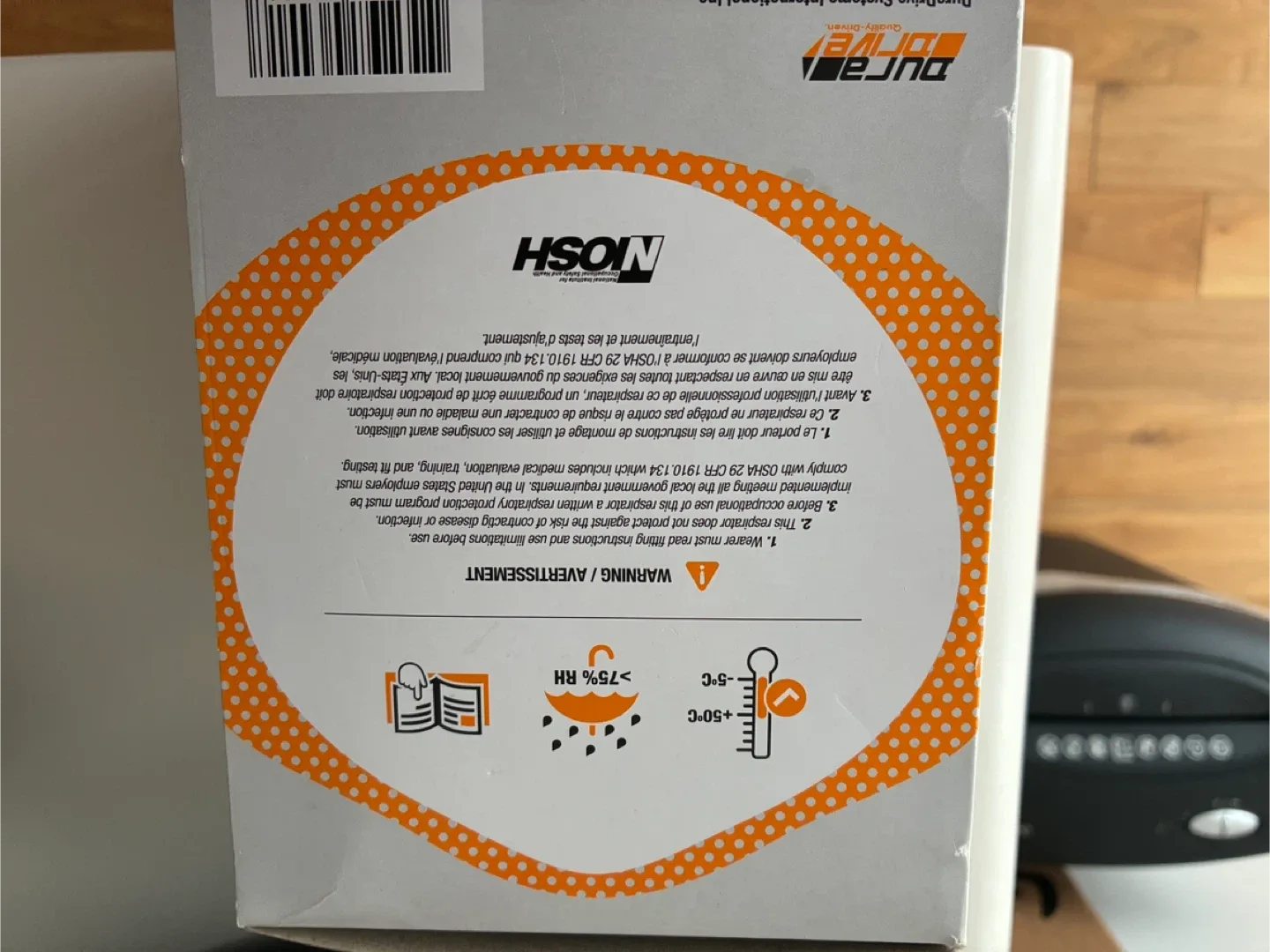 DuraDrive N95 Disposable Respirator - 20 Pack image indicator(3)