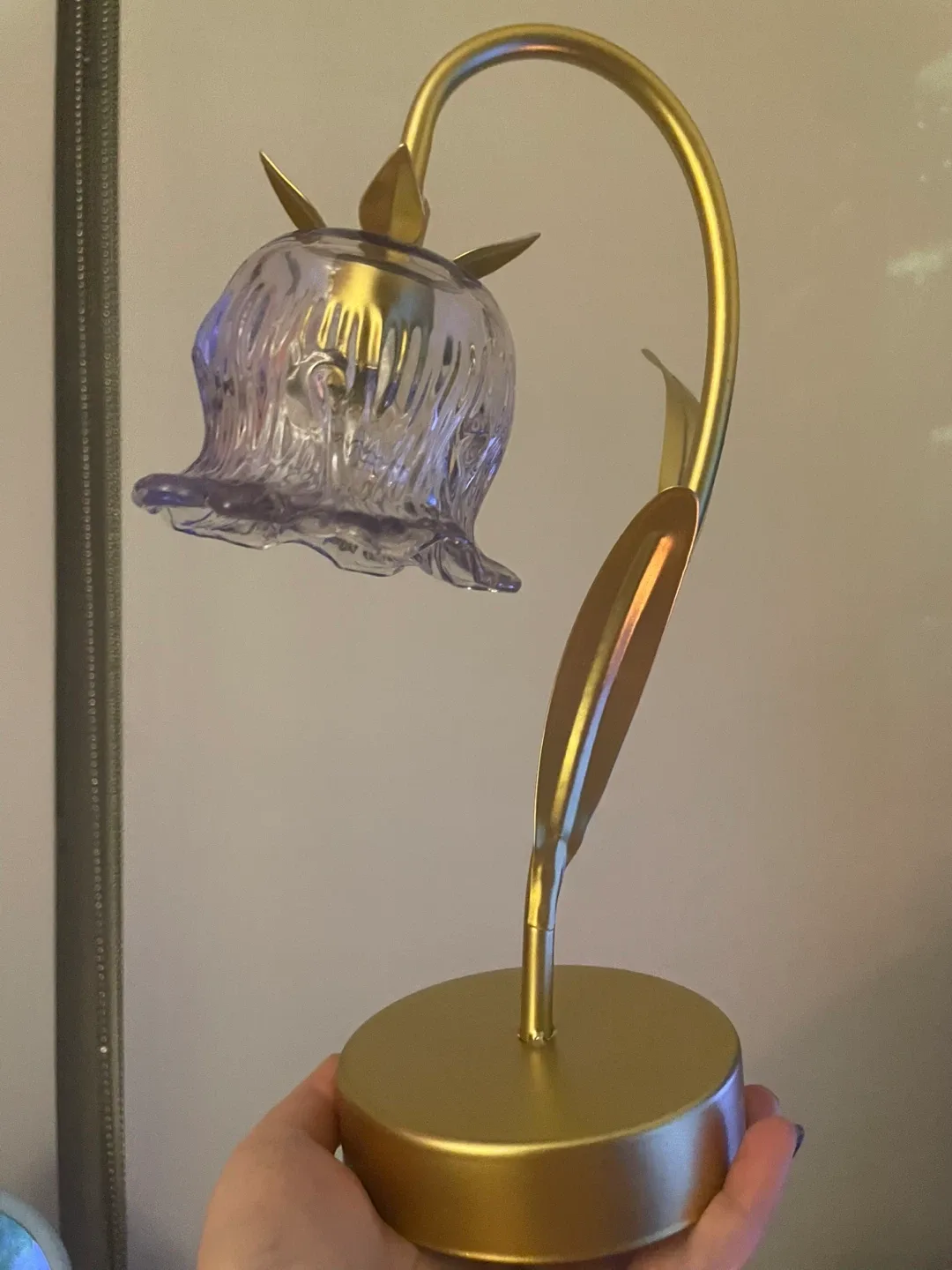 Lilac and Gold Table Light image indicator(2)