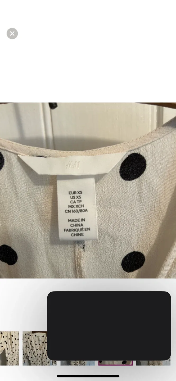 H&M Polka Dot Dress - Size XS image indicator(5)