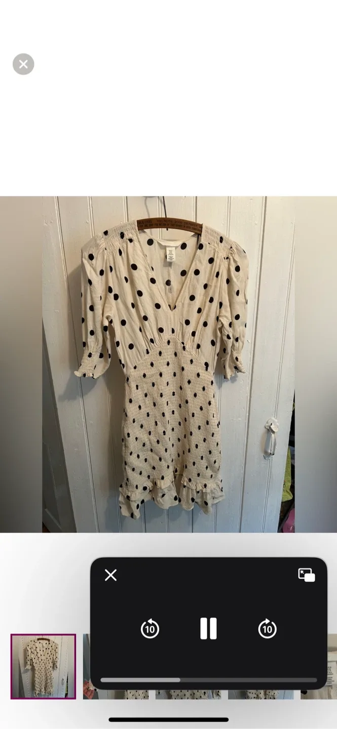 H&M Polka Dot Dress - Size XS