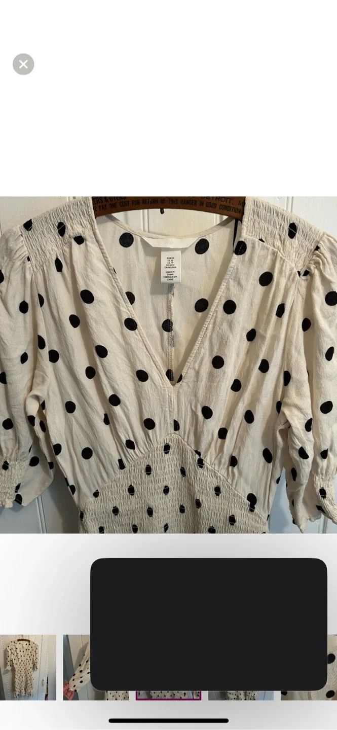 H&M Polka Dot Dress - Size XS image indicator(3)