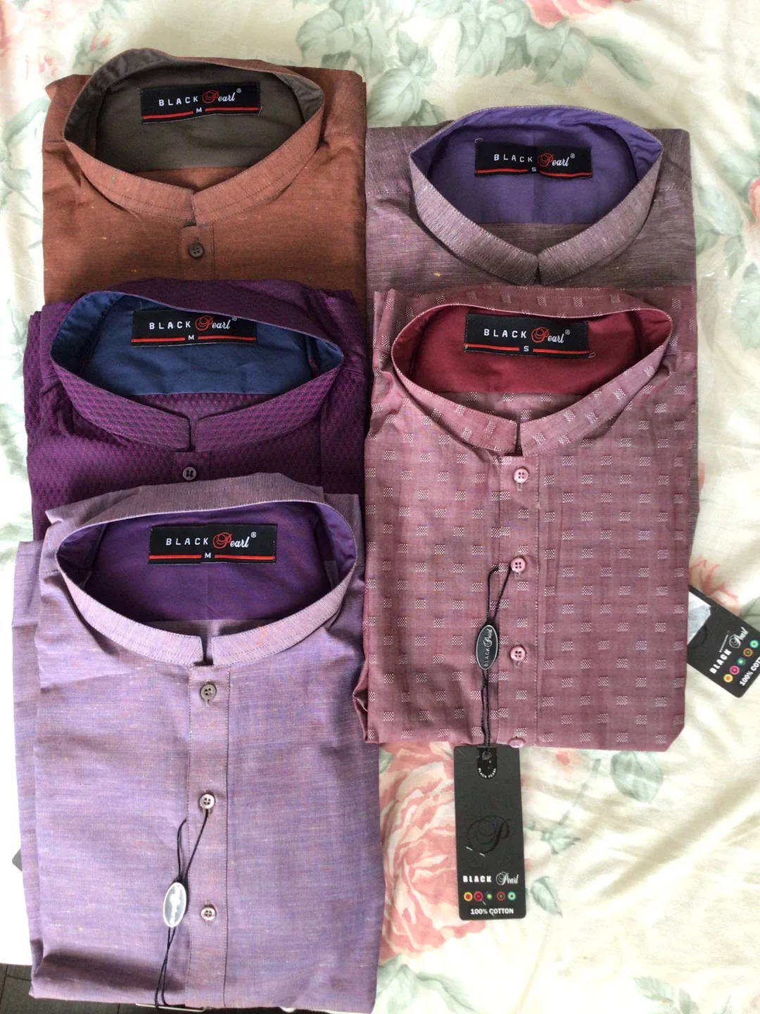 Black Pearl Kurta Shirts - Size M