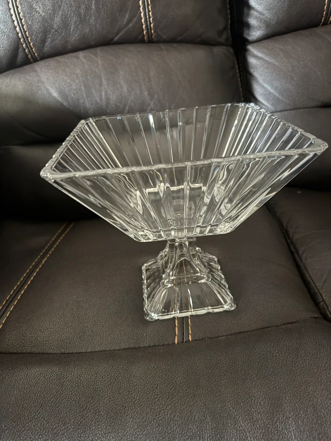 Crystal Clear Alexandria 8 1/2" Footed Compote image indicator(4)