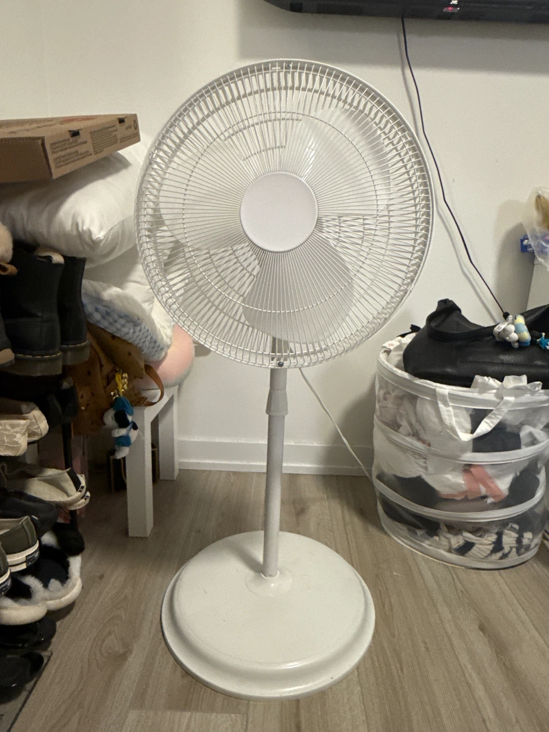 White Stand Fan