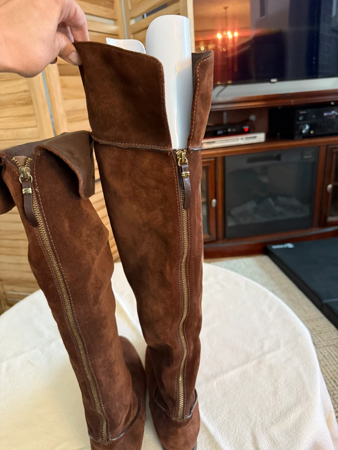 Via Spiga Brown Suede Knee High Boots - Size 11M - photo 2