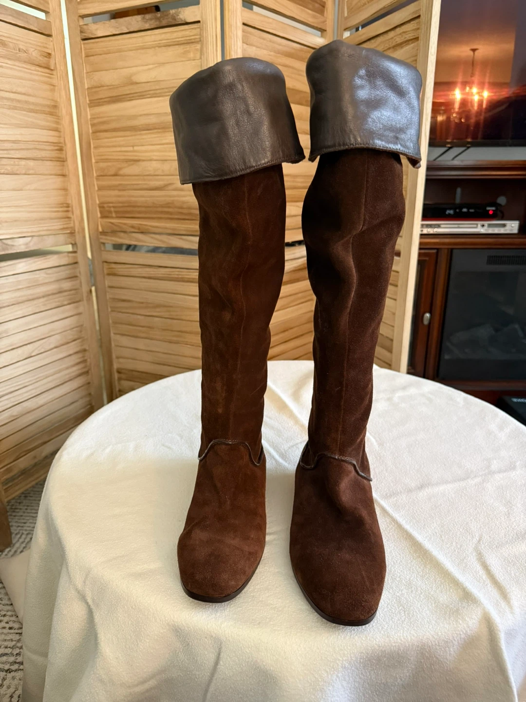 Via Spiga Brown Suede Knee High Boots - Size 11M